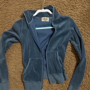 Juicy couture blue zip up jacket